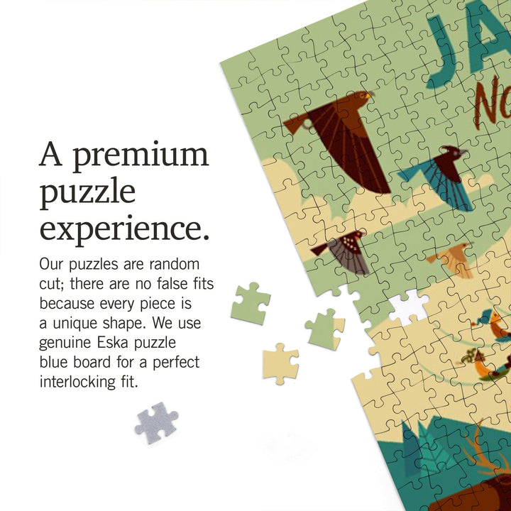 Jasper National Park, Canada, Geometric, Jigsaw Puzzle Puzzle Lantern Press 