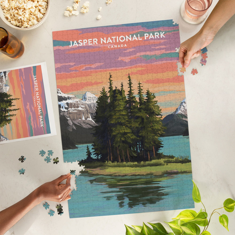 Jasper National Park, Canada, Jigsaw Puzzle Puzzle Lantern Press 