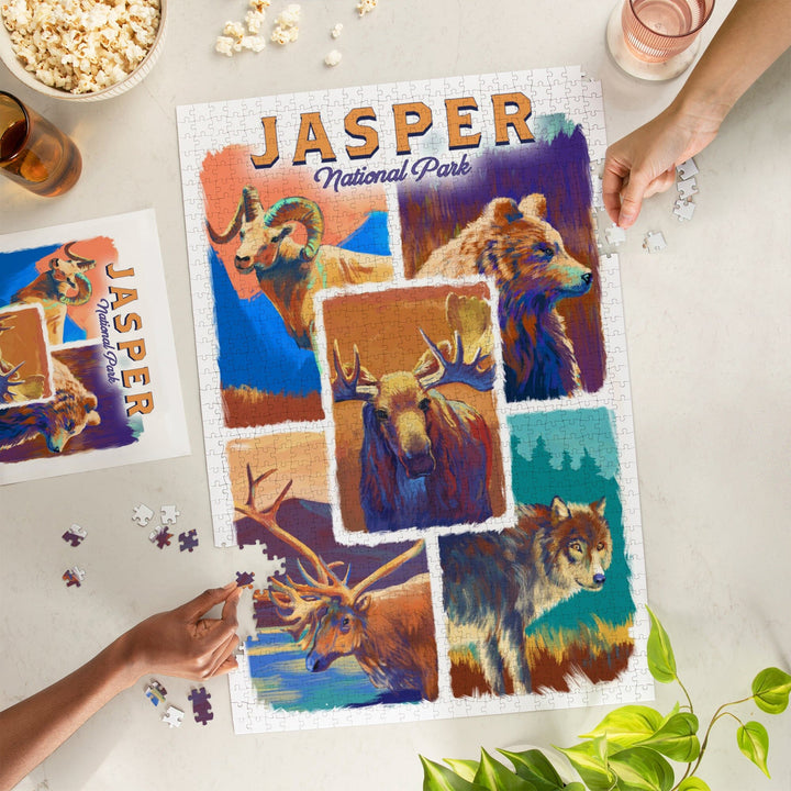 Jasper National Park, Canada, Vivid Animals, Jigsaw Puzzle Puzzle Lantern Press 