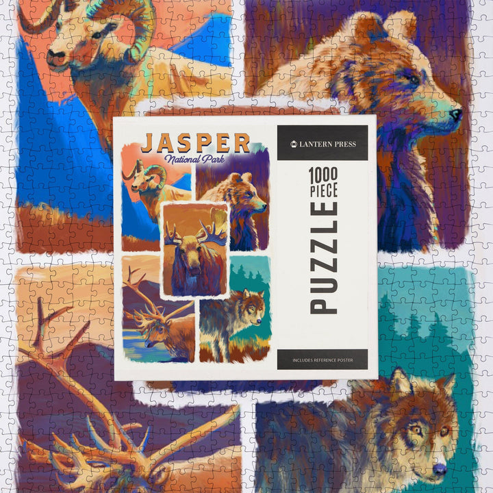 Jasper National Park, Canada, Vivid Animals, Jigsaw Puzzle Puzzle Lantern Press 