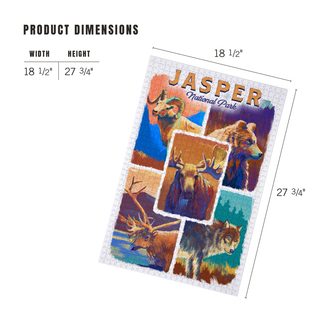 Jasper National Park, Canada, Vivid Animals, Jigsaw Puzzle Puzzle Lantern Press 