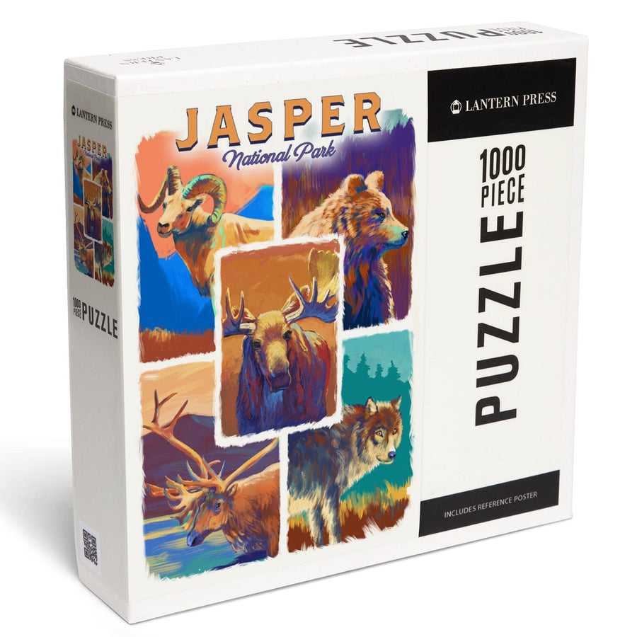 Jasper National Park, Canada, Vivid Animals, Jigsaw Puzzle Puzzle Lantern Press 