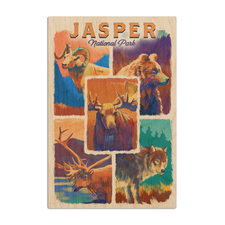 Jasper National Park, Canada, Vivid Animals, Lantern Press Artwork, Wood Signs and Postcards Wood Lantern Press 10 x 15 Wood Sign 