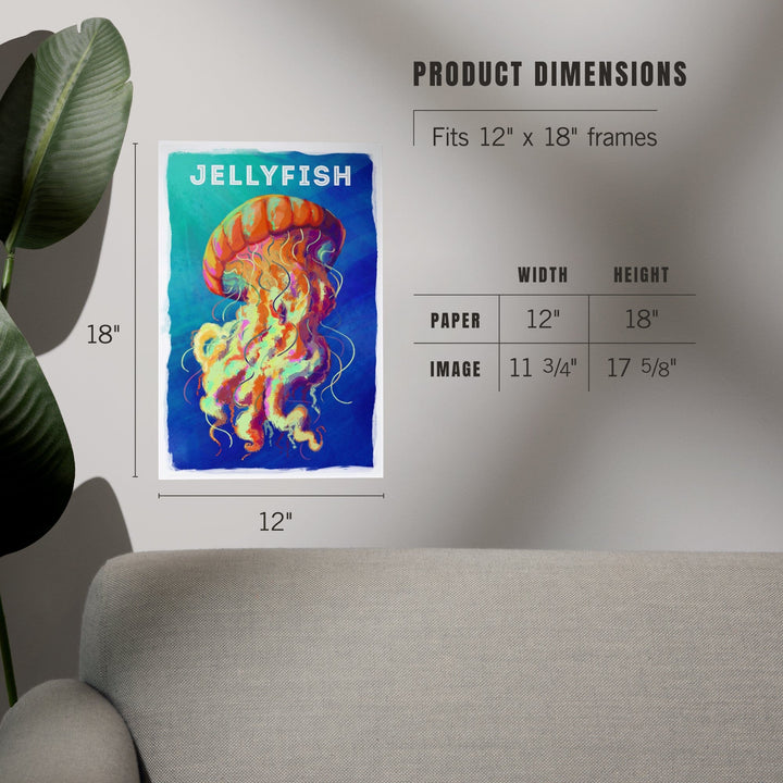 Jellyfish, Vivid Series, Art & Giclee Prints Art Lantern Press 