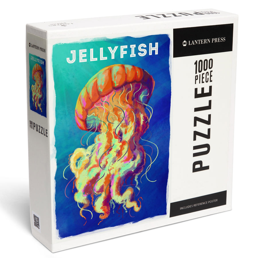 Jellyfish, Vivid Series, Jigsaw Puzzle Puzzle Lantern Press 