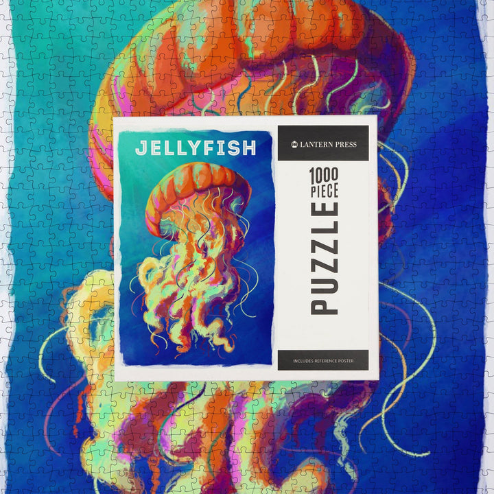 Jellyfish, Vivid Series, Jigsaw Puzzle Puzzle Lantern Press 