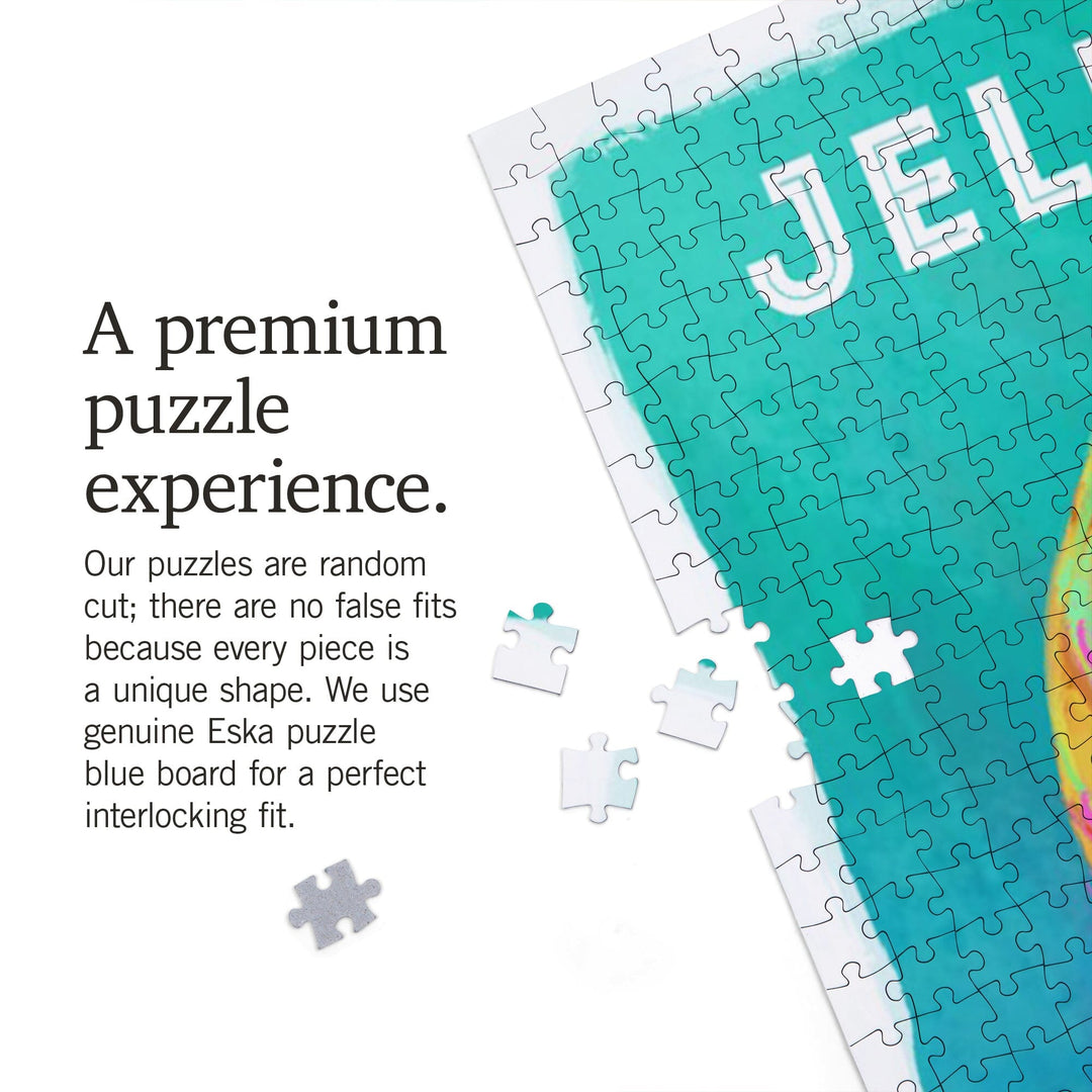 Jellyfish, Vivid Series, Jigsaw Puzzle Puzzle Lantern Press 
