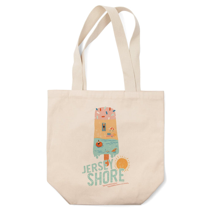 Jersey Shore, New Jersey, Summer Ice Cream Scene, Tote Bag Totes Lantern Press 