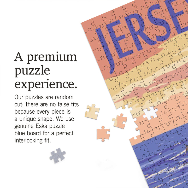 Jersey Shore, Woody on the Beach, Jigsaw Puzzle Puzzle Lantern Press 