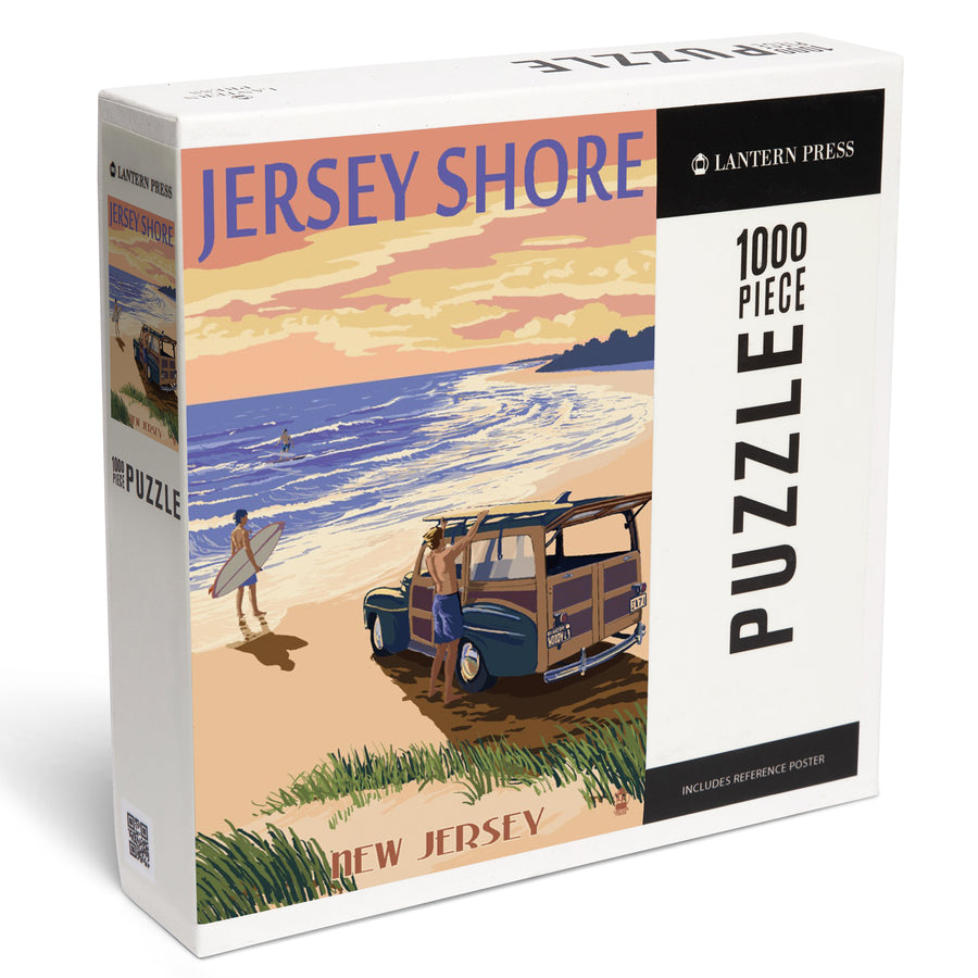 Jersey Shore, Woody on the Beach, Jigsaw Puzzle Puzzle Lantern Press 