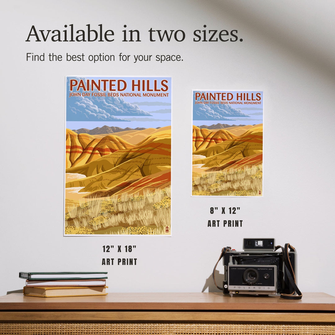 John Day Fossil Beds, Oregon, Painted Hills, Art & Giclee Prints Art Lantern Press 