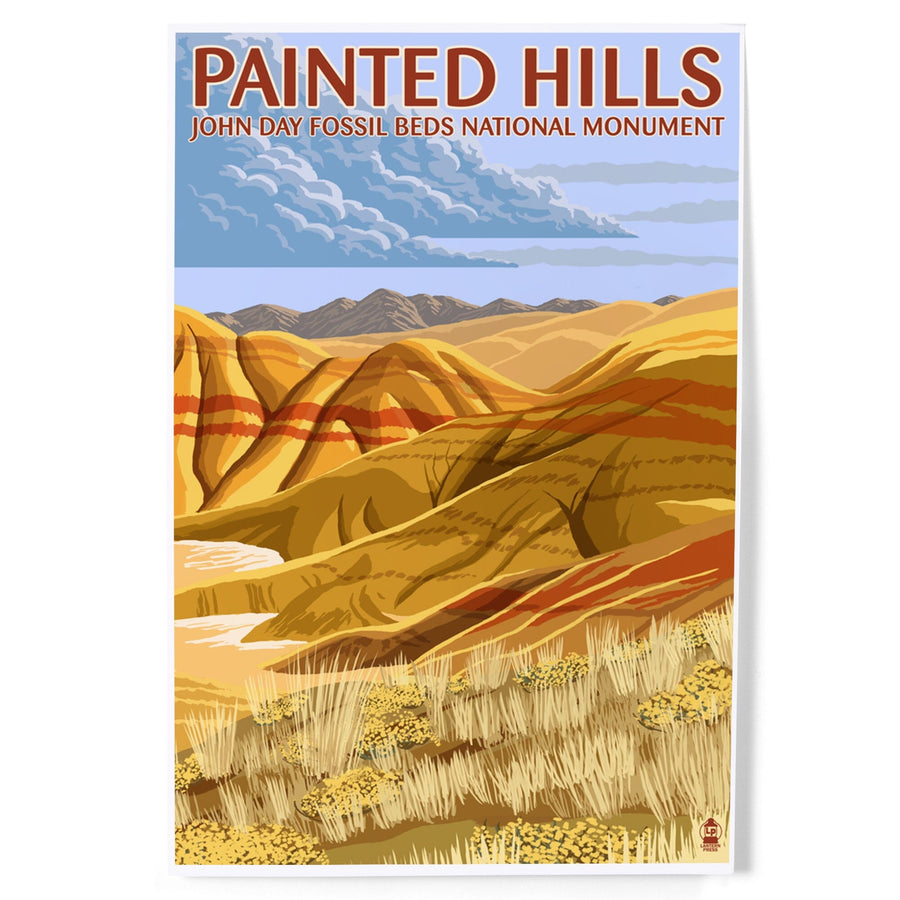 John Day Fossil Beds, Oregon, Painted Hills, Art & Giclee Prints Art Lantern Press 