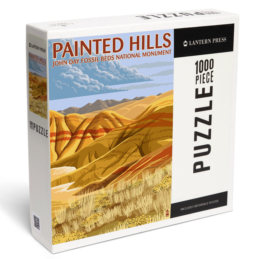 John Day Fossil Beds, Oregon, Painted Hills, Jigsaw Puzzle Puzzle Lantern Press 