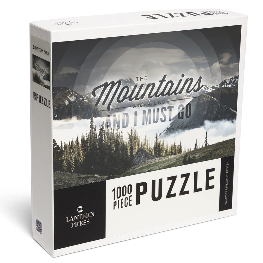 John Muir, The Mountains are Calling, Jigsaw Puzzle Puzzle Lantern Press 
