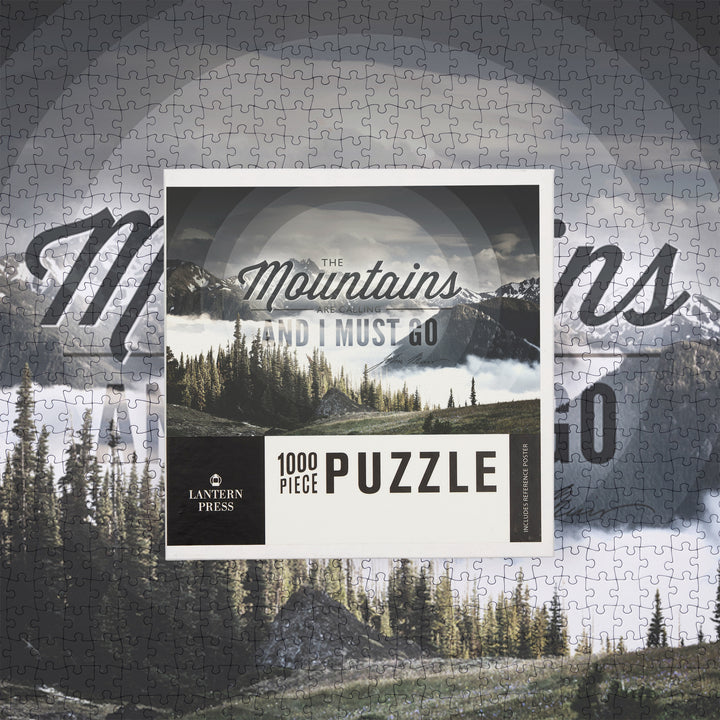 John Muir, The Mountains are Calling, Jigsaw Puzzle Puzzle Lantern Press 