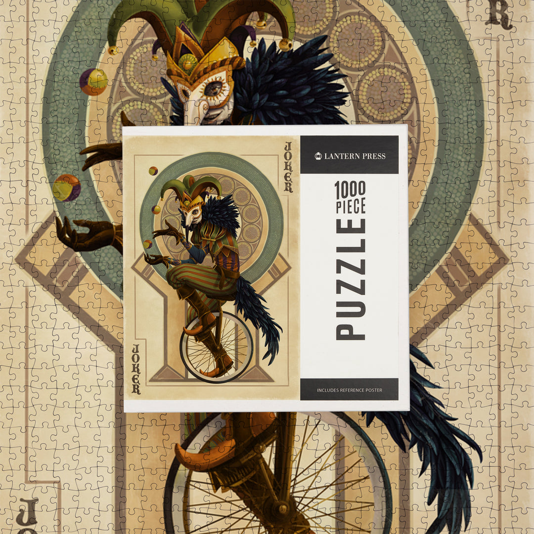 Joker, Playing Card, Jigsaw Puzzle Puzzle Lantern Press 