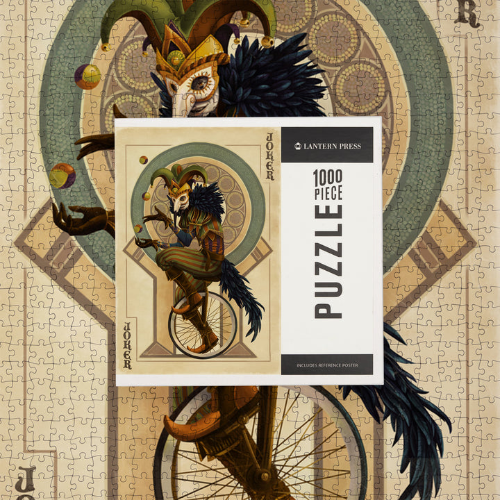 Joker, Playing Card, Jigsaw Puzzle Puzzle Lantern Press 