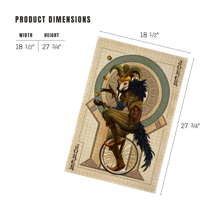 Joker, Playing Card, Jigsaw Puzzle Puzzle Lantern Press 