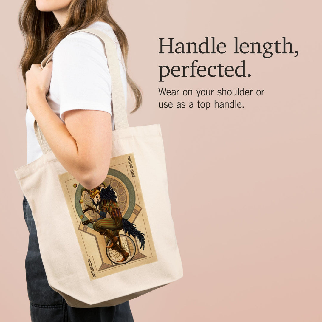 Joker, Playing Card, Tote Bag Totes Lantern Press 
