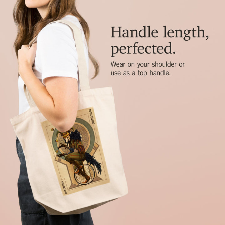 Joker, Playing Card, Tote Bag Totes Lantern Press 