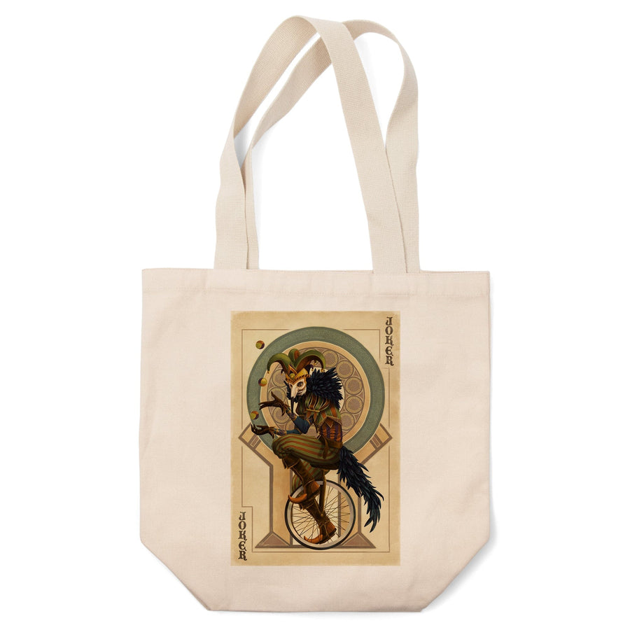 Joker, Playing Card, Tote Bag Totes Lantern Press 