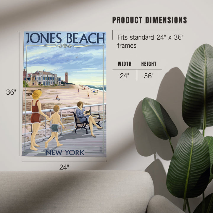 Jones Beach Scene, New York, Art & Giclee Prints Art Lantern Press 