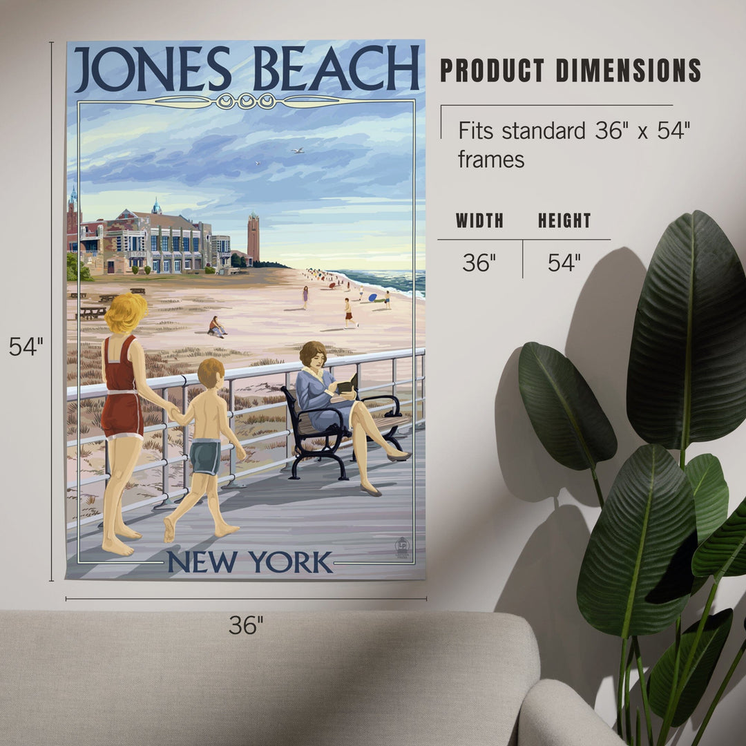 Jones Beach Scene, New York, Art & Giclee Prints Art Lantern Press 