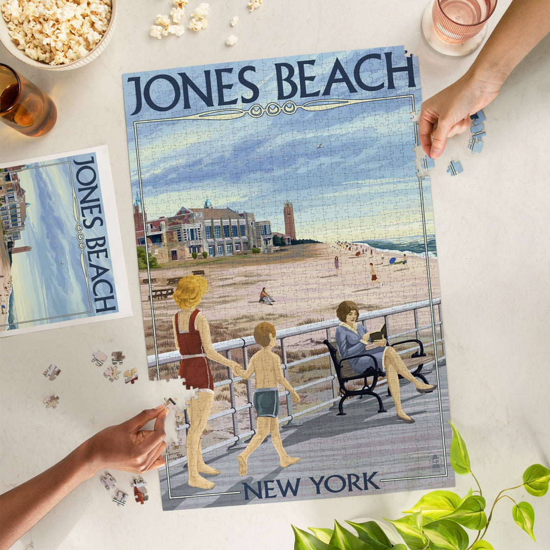Jones Beach Scene, New York, Jigsaw Puzzle Puzzle Lantern Press 