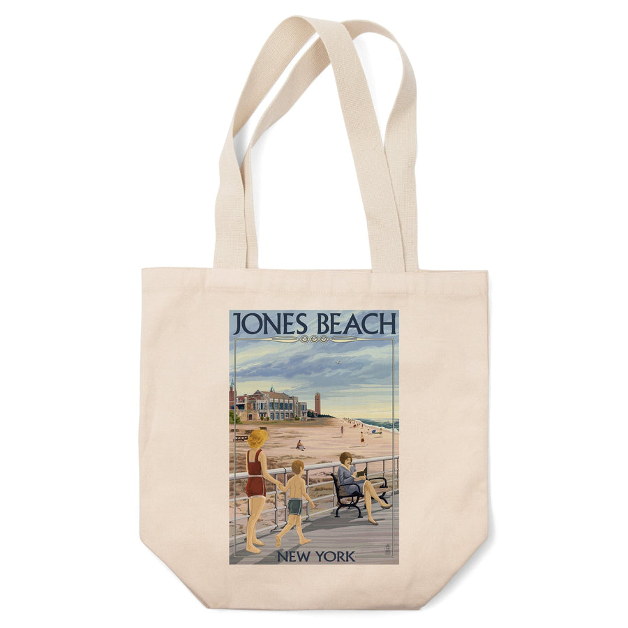 Jones Beach Scene, New York, Lantern Press Artwork, Tote Bag Totes Lantern Press 