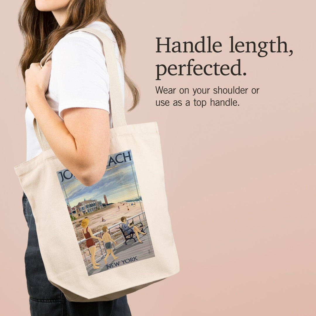 Jones Beach Scene, New York, Tote Bag Totes Lantern Press 