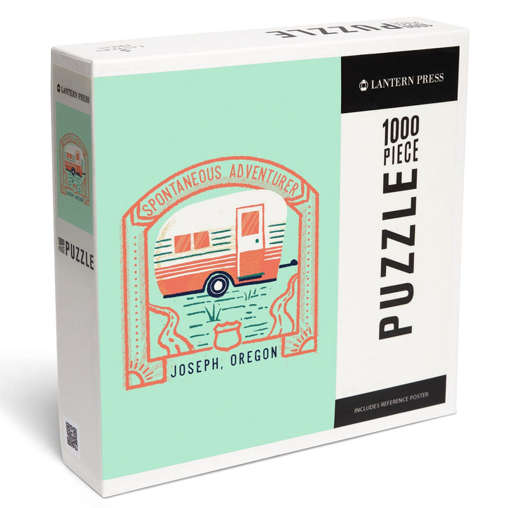Joseph, Oregon, Lake Life Series, Spontaneous Adventurer, Contour, Jigsaw Puzzle Puzzle Lantern Press 