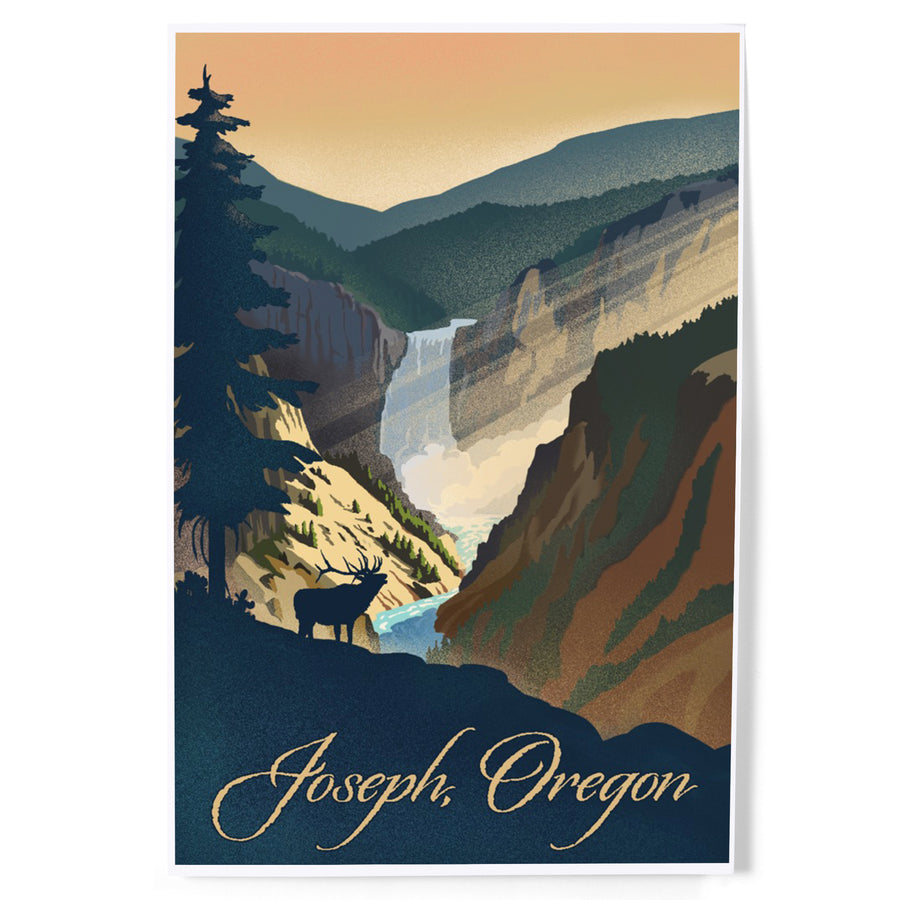 Joseph, Oregon, Lithograph, Art & Giclee Prints Art Lantern Press 