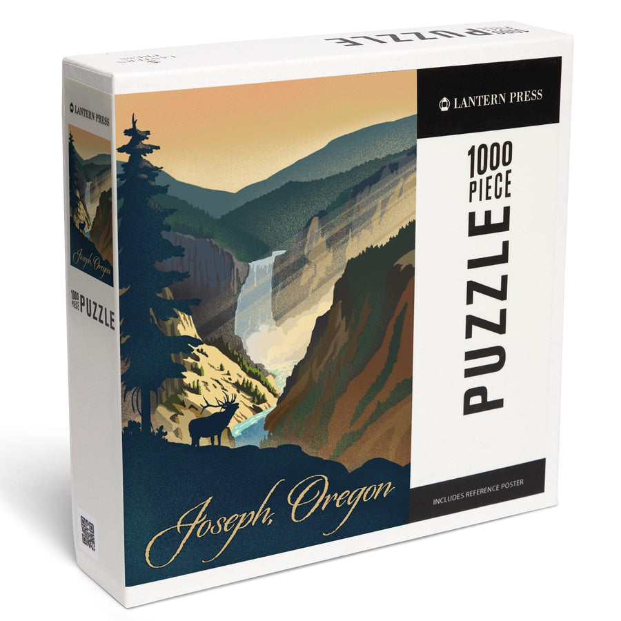 Joseph, Oregon, Lithograph, Jigsaw Puzzle Puzzle Lantern Press 