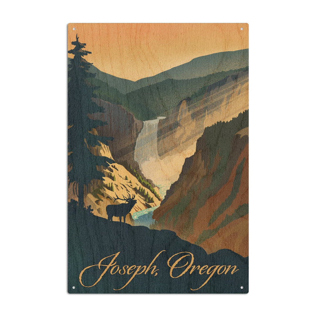 Joseph, Oregon, Lithograph, Lantern Press Artwork, Wood Signs and Postcards - Lantern Press