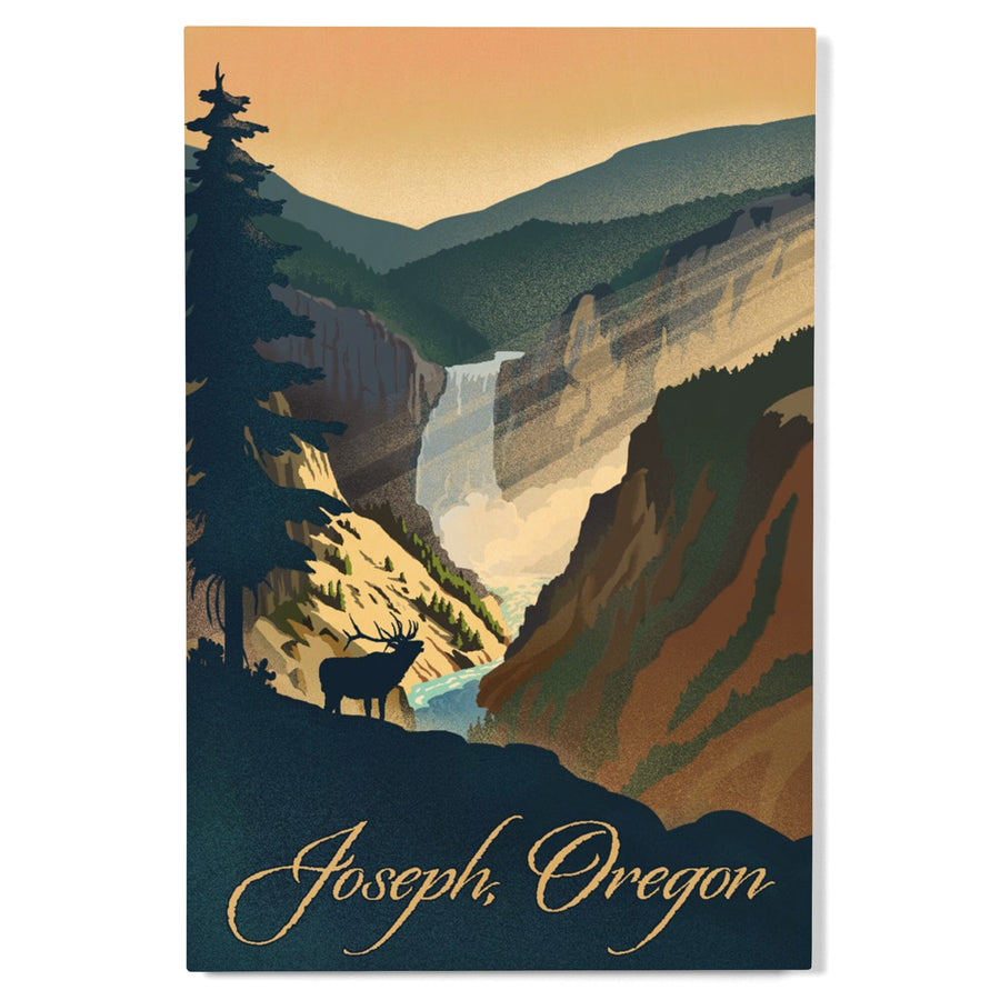 Joseph, Oregon, Lithograph, Lantern Press Artwork, Wood Signs and Postcards - Lantern Press