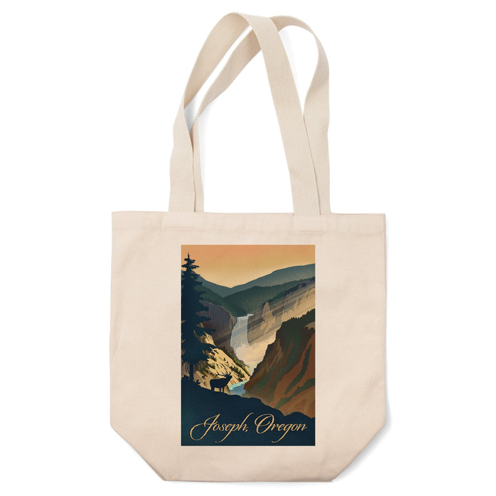 Joseph, Oregon, Lithograph, Tote Bag Totes Lantern Press 