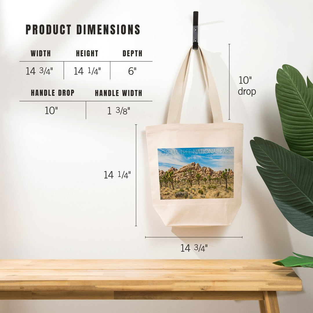 Joshua Tree National Park, California, Blue Sky and Rocks, Tote Bag Totes Lantern Press 