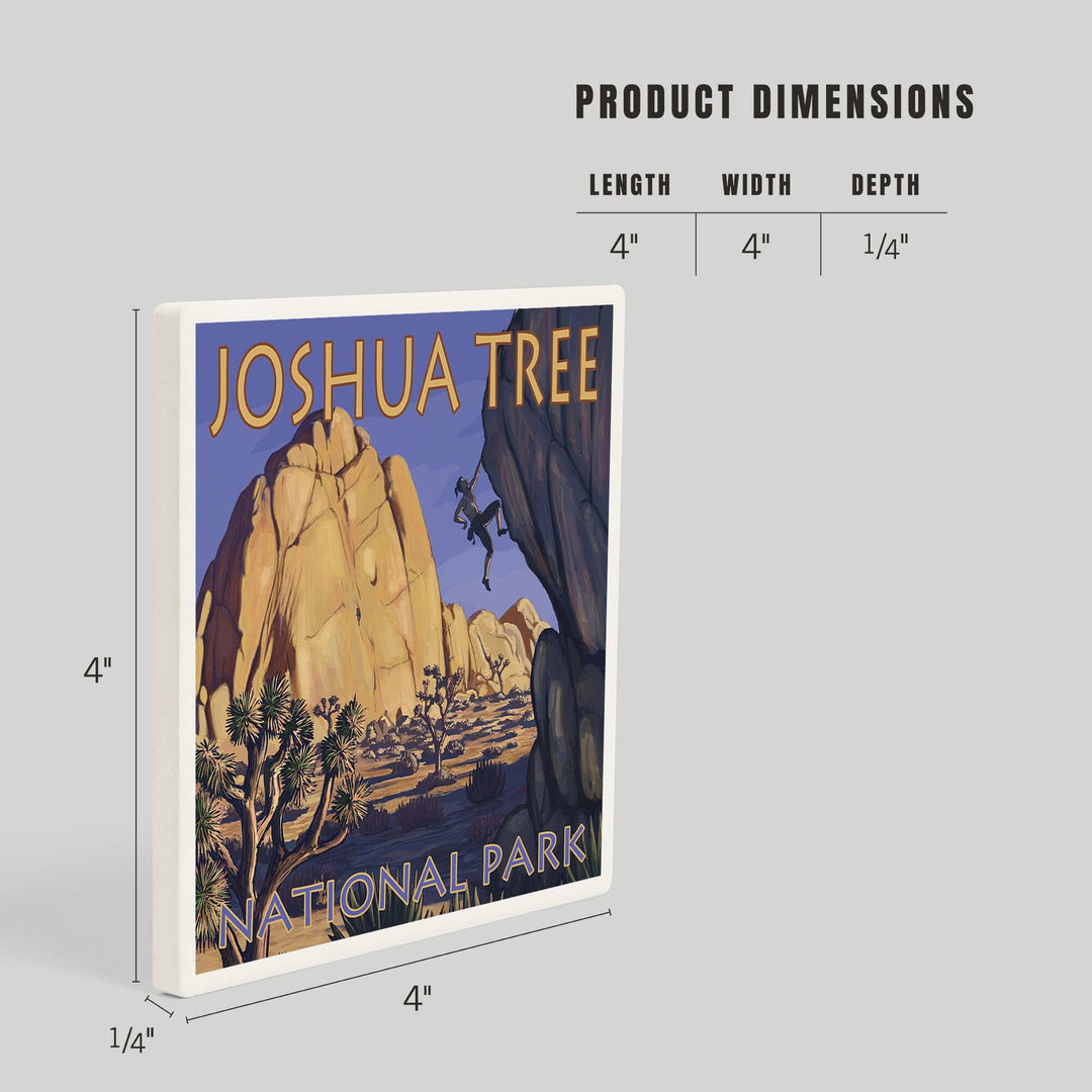 Joshua Tree National Park, California, Boulder Climber, Coasters Coasters Lantern Press 