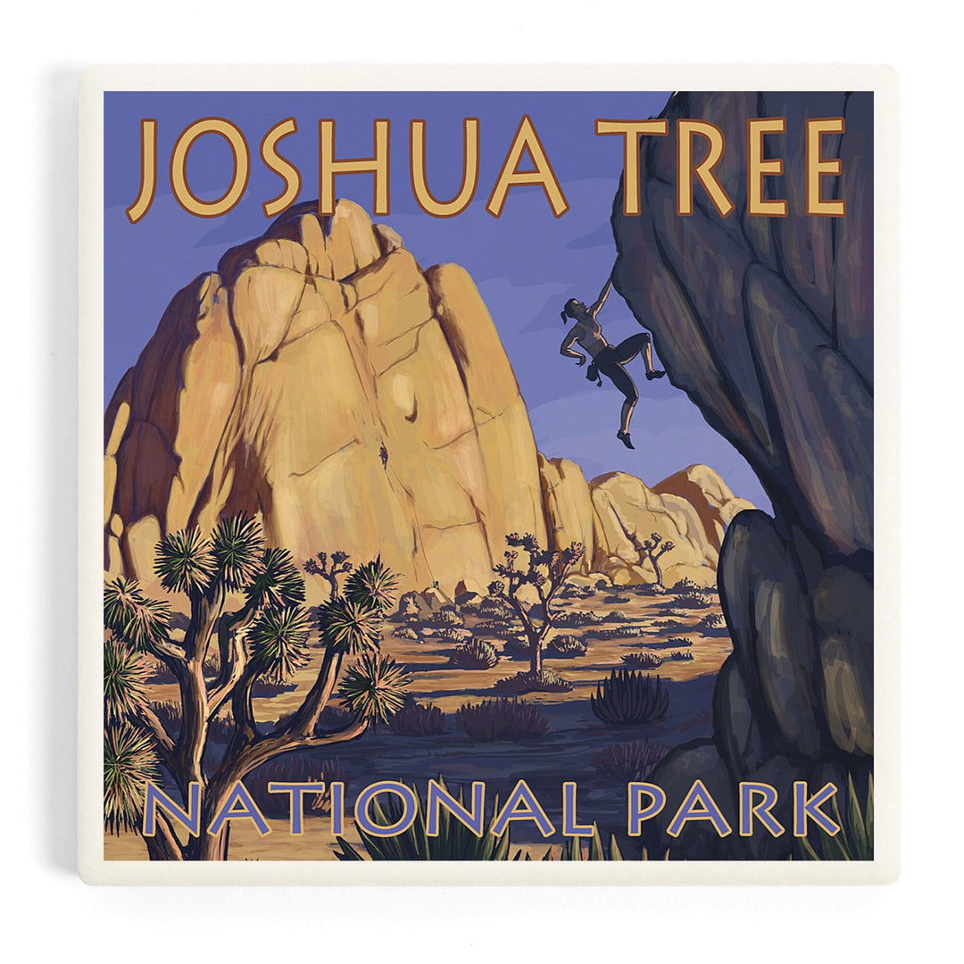 Joshua Tree National Park, California, Boulder Climber, Coasters Coasters Lantern Press 