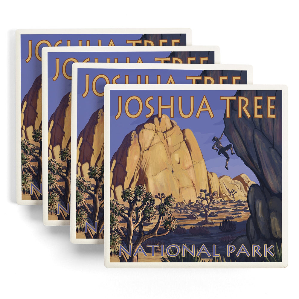 Joshua Tree National Park, California, Boulder Climber, Coasters Coasters Lantern Press 