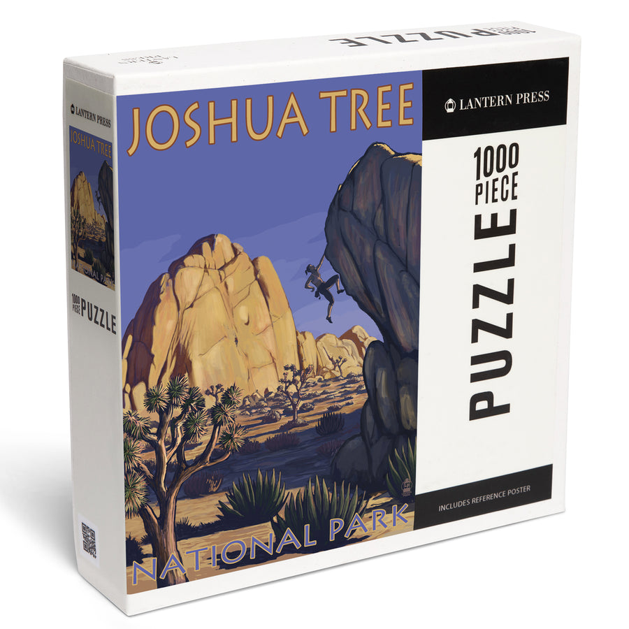 Joshua Tree National Park, California, Boulder Climber, Jigsaw Puzzle Puzzle Lantern Press 