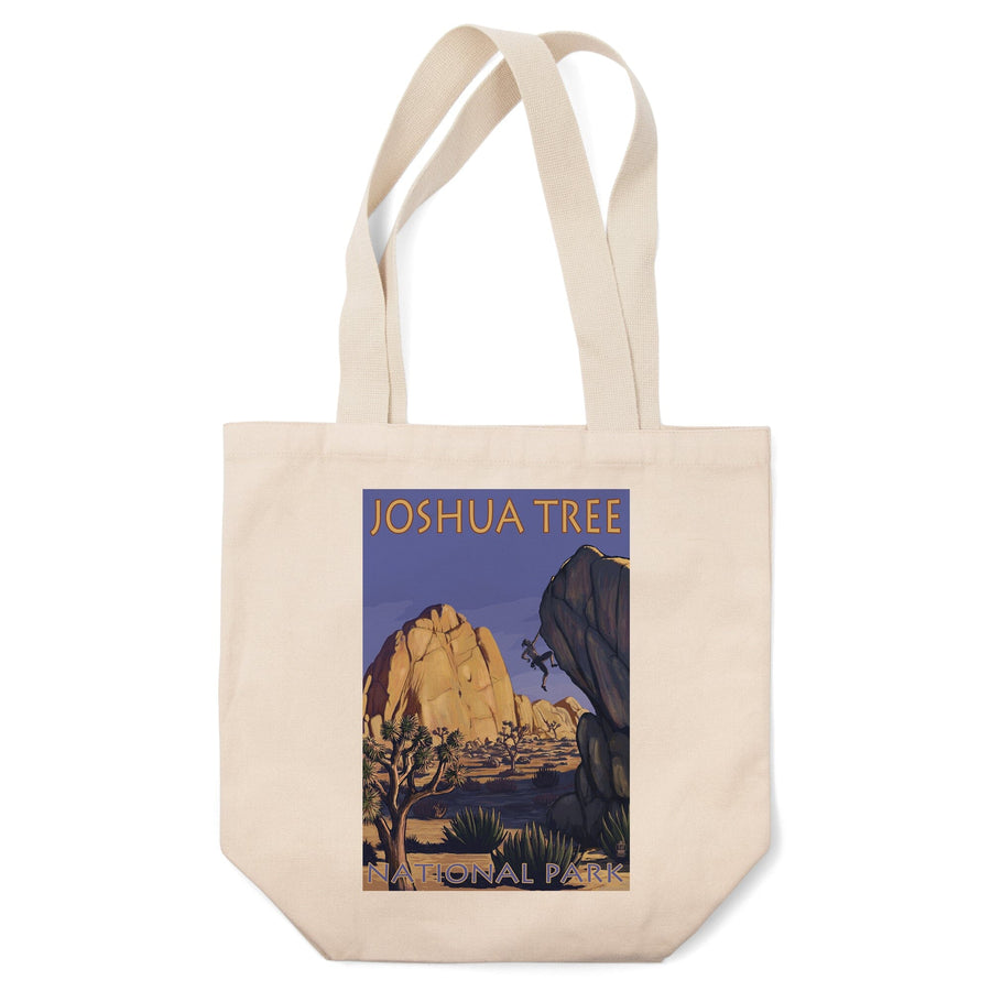 Joshua Tree National Park, California, Boulder Climber, Lantern Press Artwork, Tote Bag Totes Lantern Press 