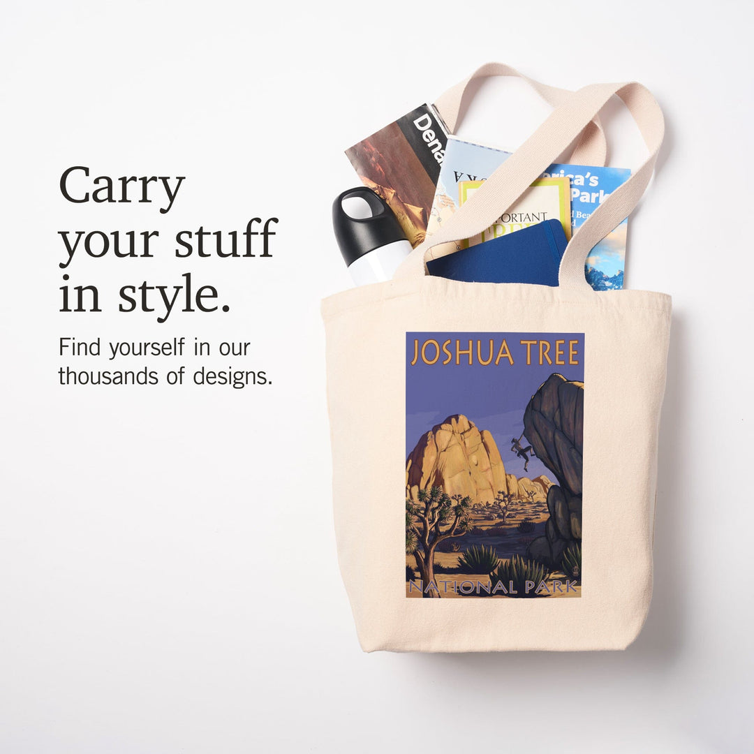 Joshua Tree National Park, California, Boulder Climber, Tote Bag Totes Lantern Press 
