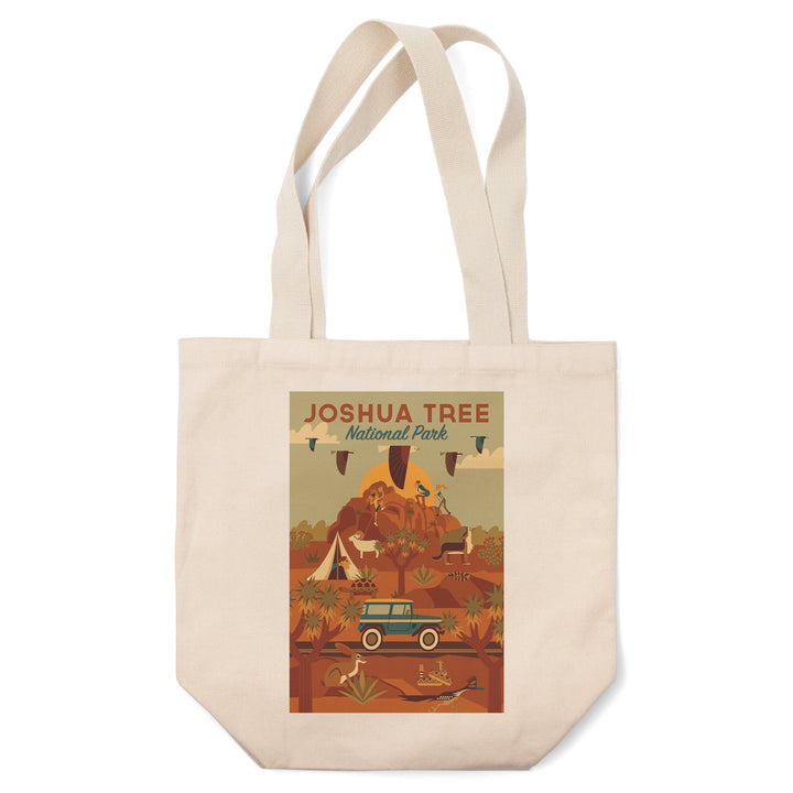 Joshua Tree National Park, California, Geometric National Park Series, Lantern Press Artwork, Tote Bag Totes Lantern Press 
