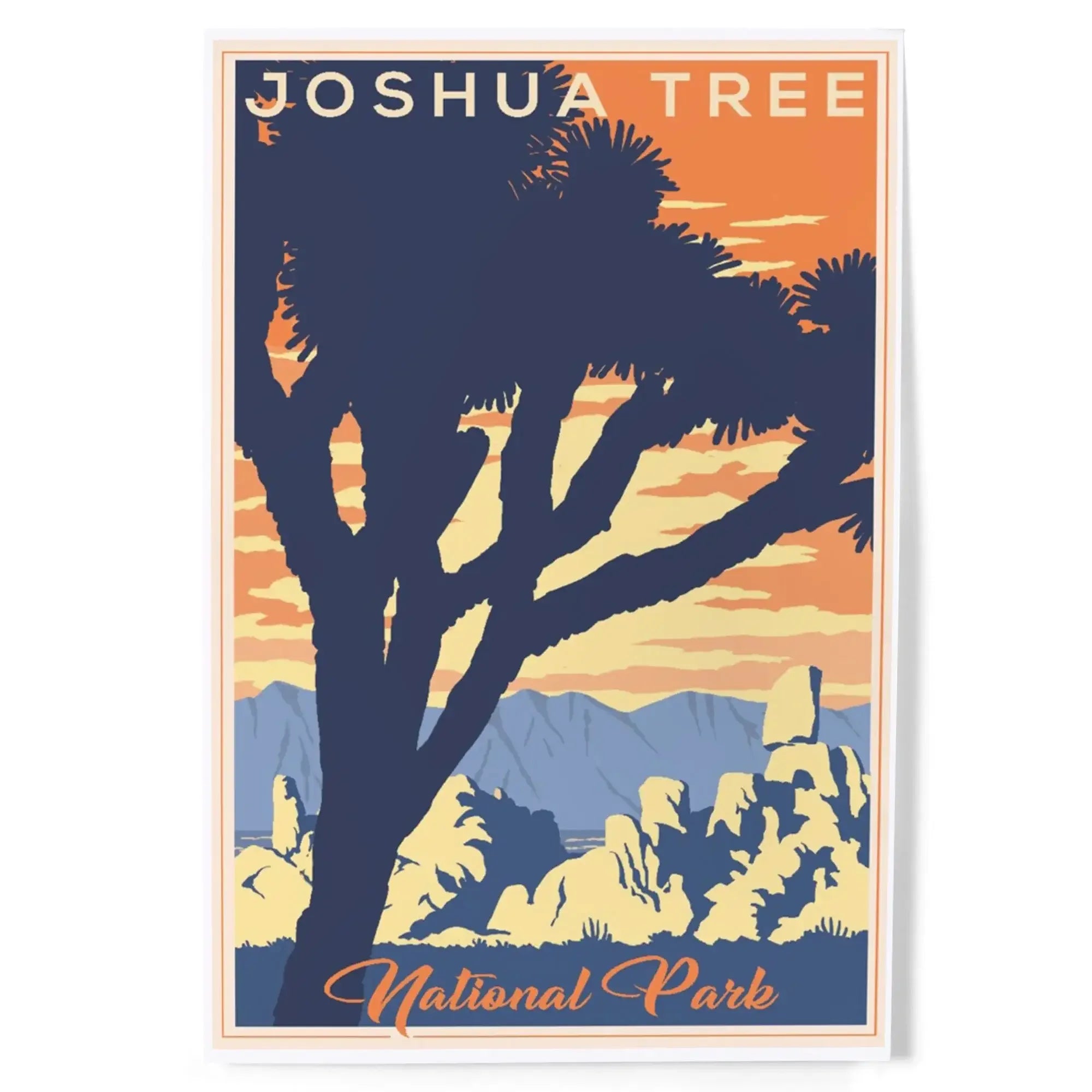 Joshua Tree National Park, California, Lithograph art prints