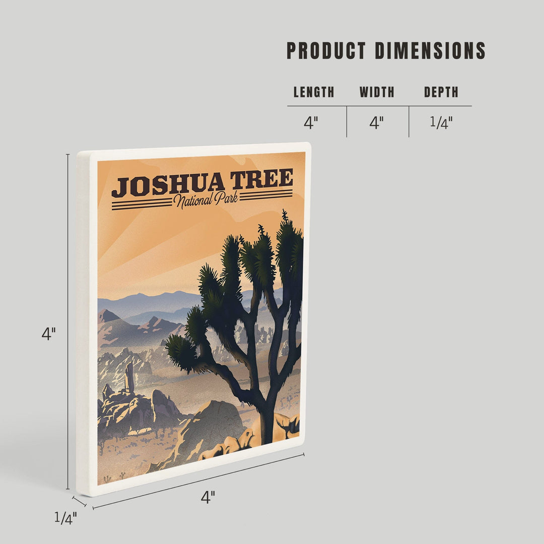 Joshua Tree National Park, California, Lithograph, Coasters Coasters Lantern Press 