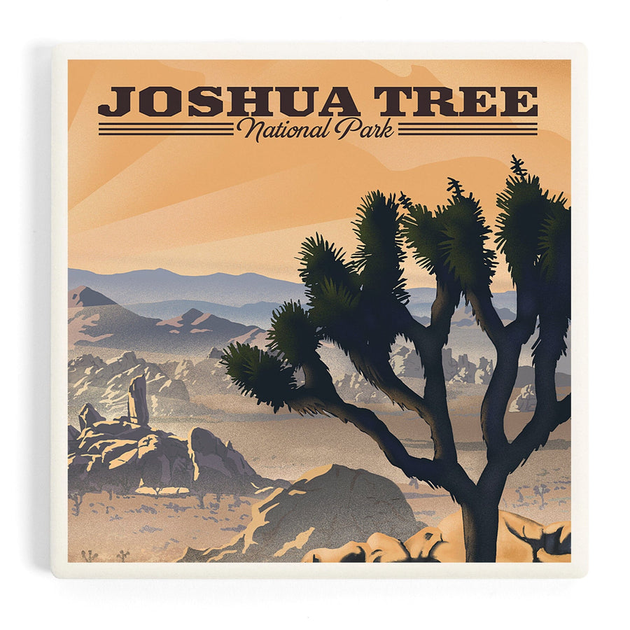 Joshua Tree National Park, California, Lithograph, Coasters Coasters Lantern Press 