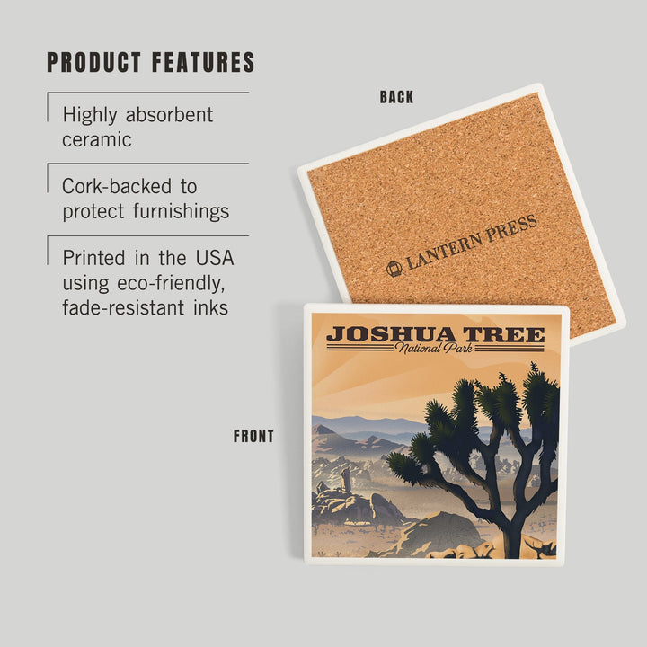 Joshua Tree National Park, California, Lithograph, Coasters Coasters Lantern Press 