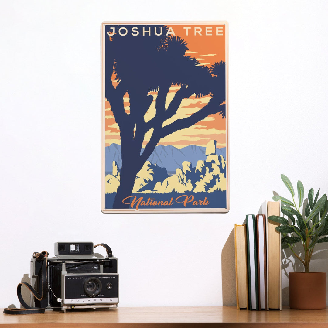 Joshua Tree National Park, California, Lithograph, Metal Signs Metal Lantern Press 