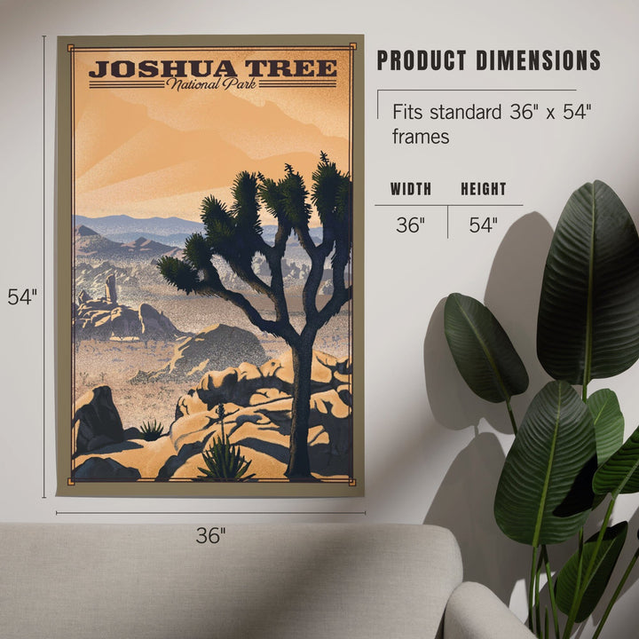 Joshua Tree National Park, California, Lithograph National Park Series, Art & Giclee Prints Art Lantern Press 